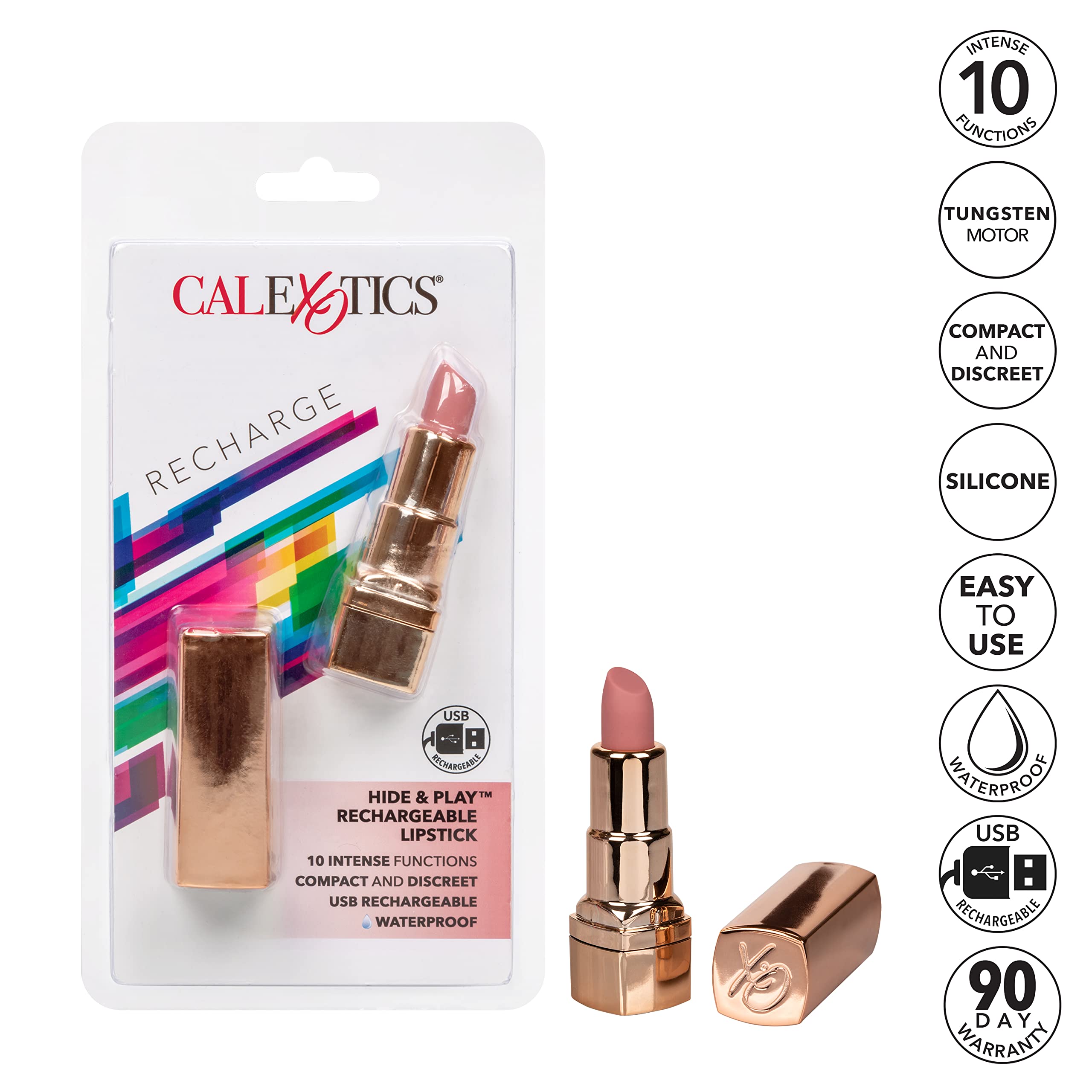 CALEXOTICS - Rossetto Ricaricabile Hide & Play