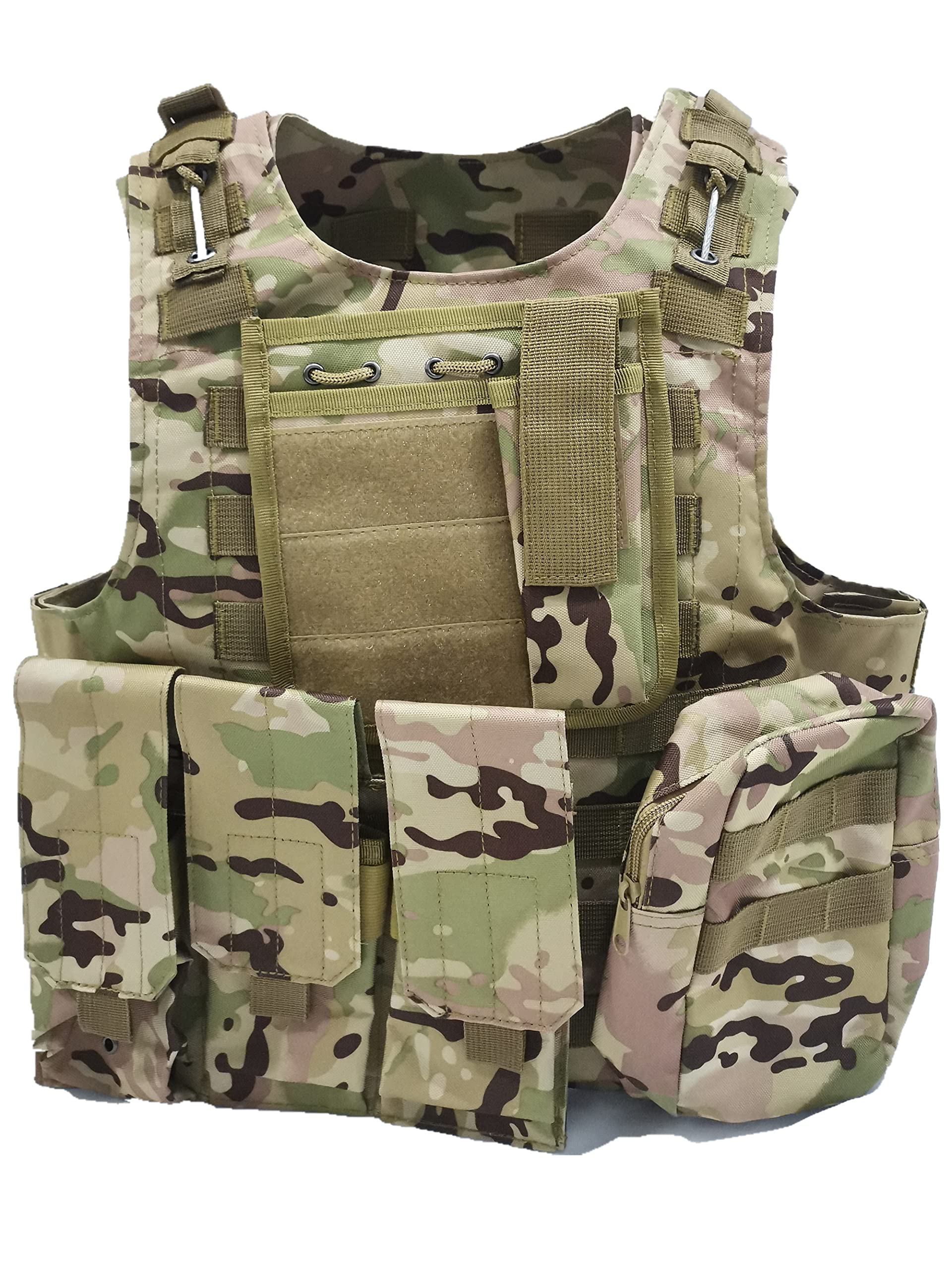 MERCIYD Outdoor military tactical vest, field game wear vest, paintball protective gear, air gun protective vest, suitable for outdoor hunting, combat training