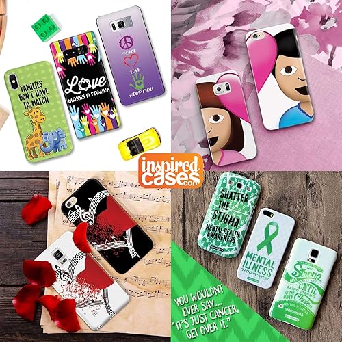 Miniatura 7 de Inspired Cases - Funda para iPhone 13 Mini con textura 3D - Funda protectora de goma para Apple iPhone 13 Mini - Concientización sobre el cáncer de