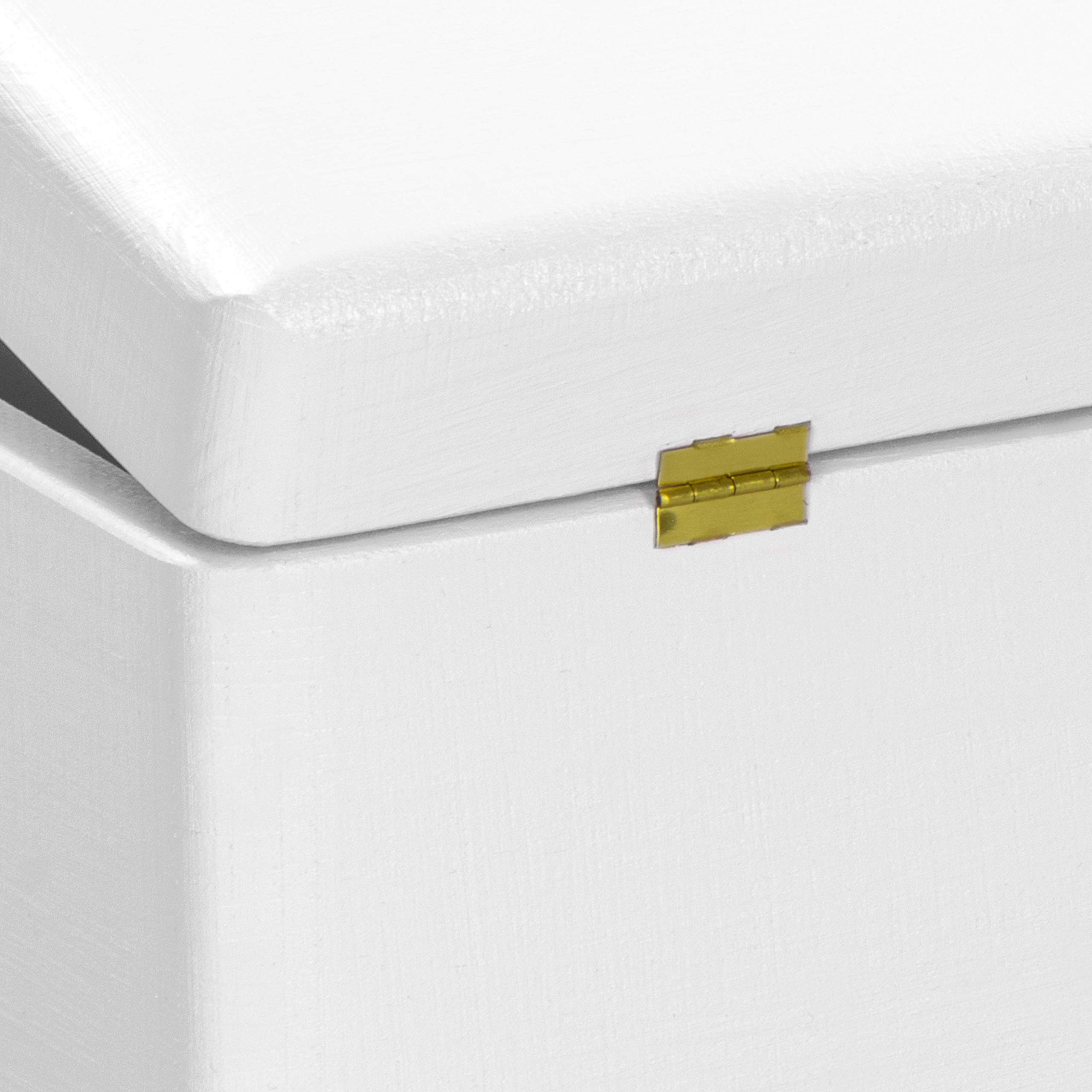 LAUBLUST Holzkiste mit Gravur - Personalisiert mit Datum | Name | WIDMUNG - Weiß, Größe XL - Schreibtafel Motiv - Geschenkkiste zur Einschulung, FSC®