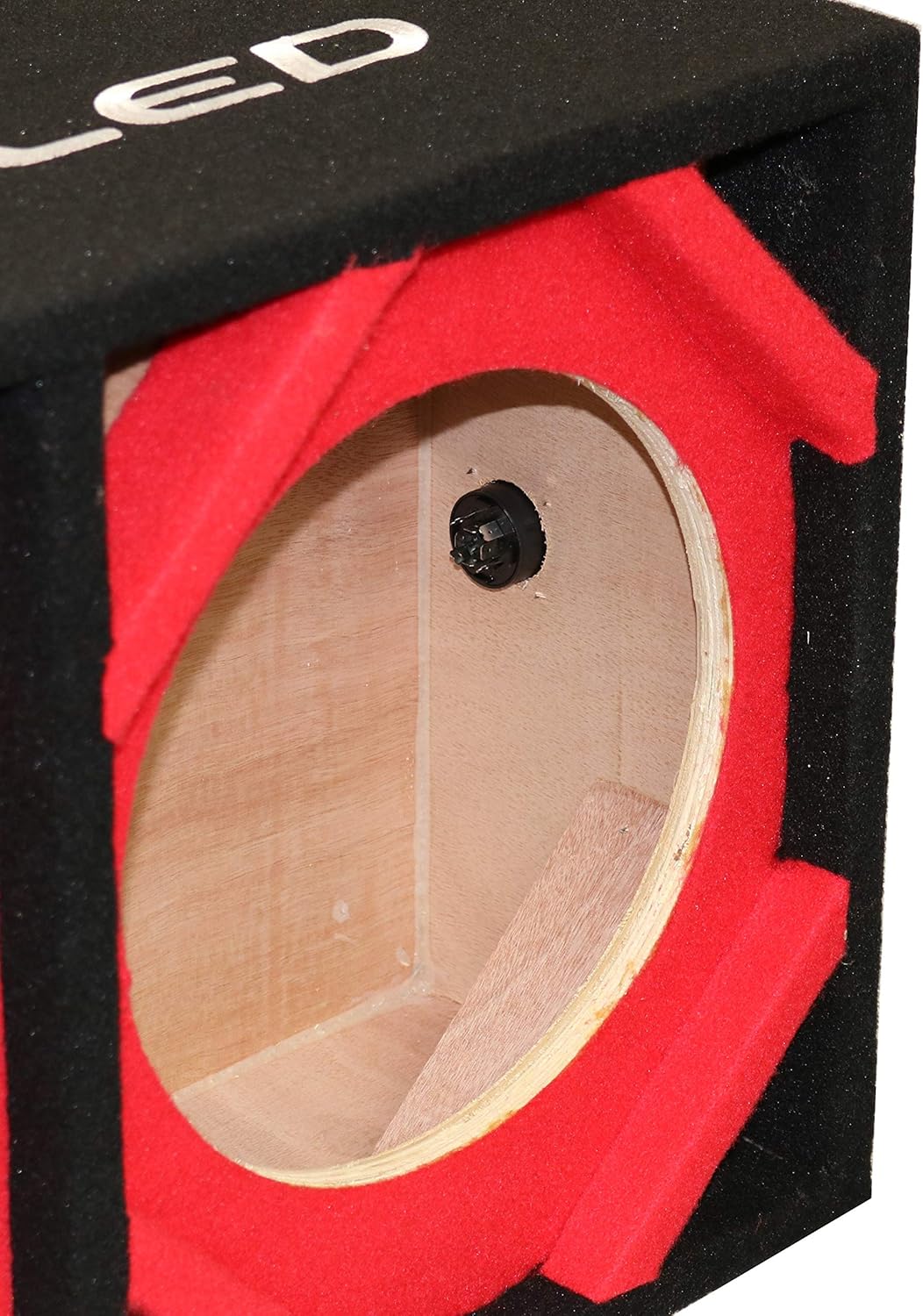 Two 10-in Woofers Plus Three Tweeters RED Empty Chuchera Speaker Enclosure - D10T3RED