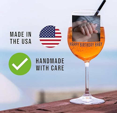 Miniatura 4 de Copa de vino personalizada con tallo para el Día de la Madre, 16 onzas, regalos para la nueva mamá, regalo personalizado para el posparto, para