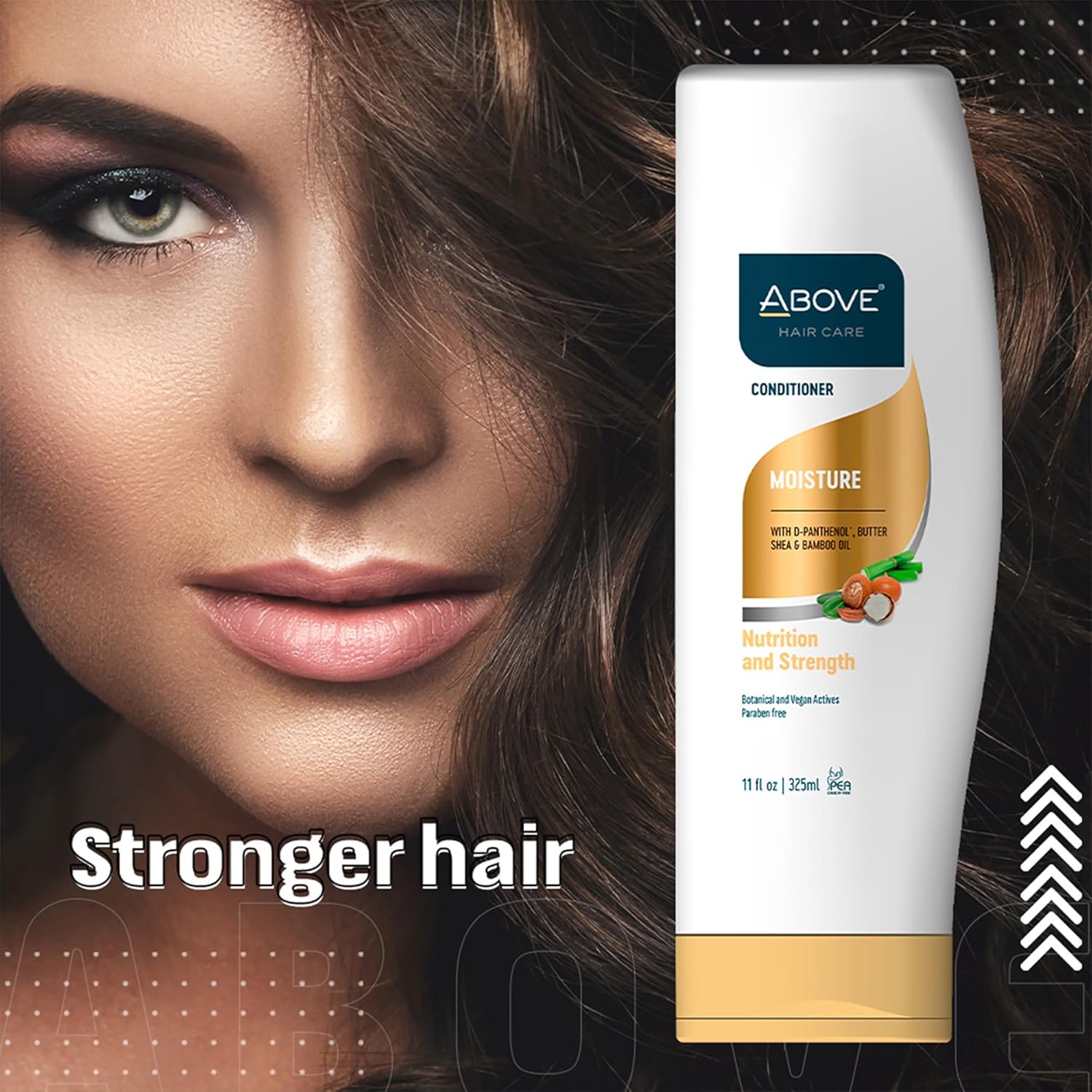 ABOVE Moisture Conditioner, 11 oz - Anti-Frizz Hair Conditioner - Deep Conditioner with Shea Butter, Bamboo Oil - Ideal for Afro, Dry, Brittle Hair - Image 5