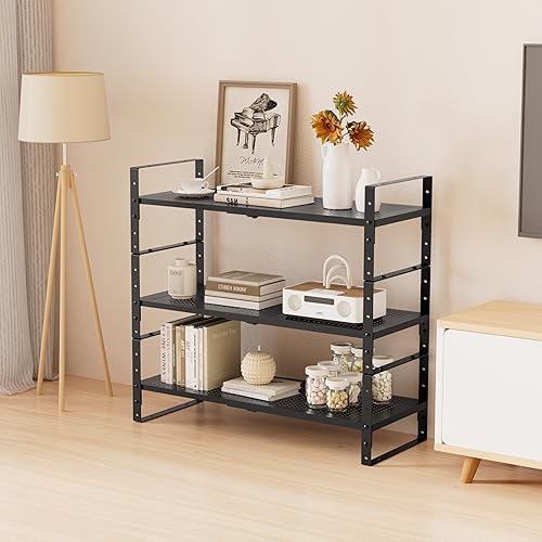 Miniatura 2 de Zapatero de metal multifuncional, ahorra espacio, perfecto para entrada, armario, baño, etc. - Resistente y duradero, alta capacidad de peso (1