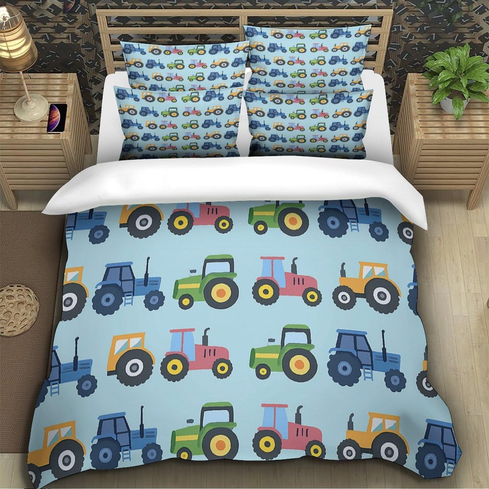 Kinder Bettwäsche Traktor Motiv Mikrofaser Teenager Geschenk