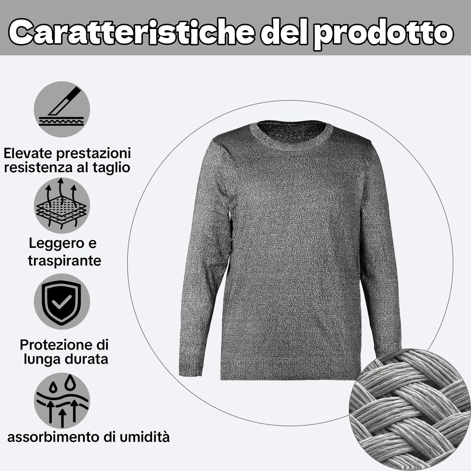 Giacca anti coltello,maglia antitaglio, Autodifesa Anti-Pugnalata,Anti-Perforazione,Anti-Taglio,Anti-Morso,protezione di sicurezza Per Polizia, Sicurezza, Viaggi Notturni