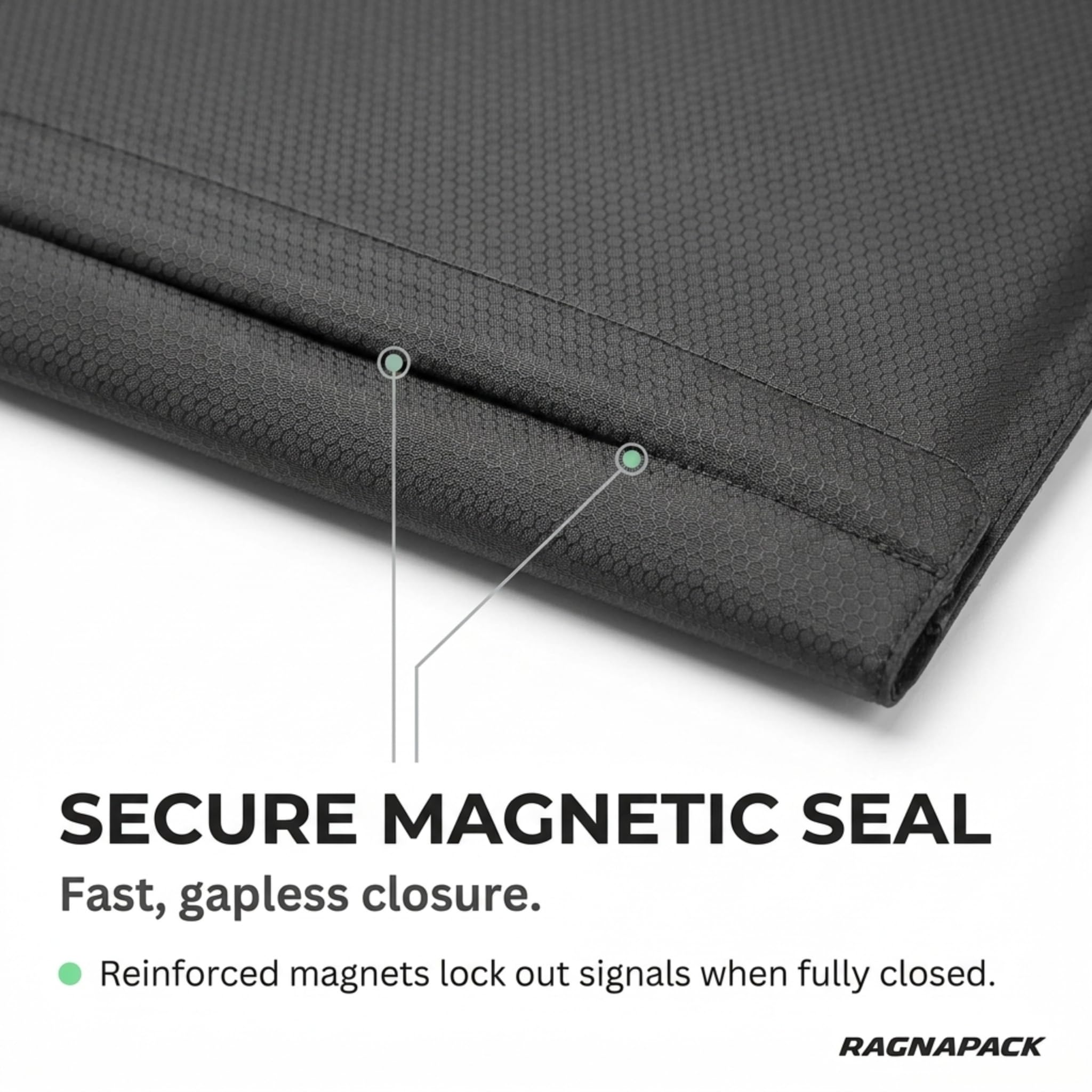 Faraday Bag - Custodia con blocco del segnale RFID, misura media, protezione della privacy