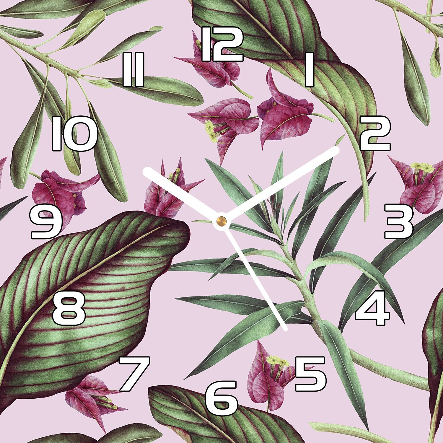 Horloge en verre murale robuste et facile à nettoyer pour embellir une cuisine