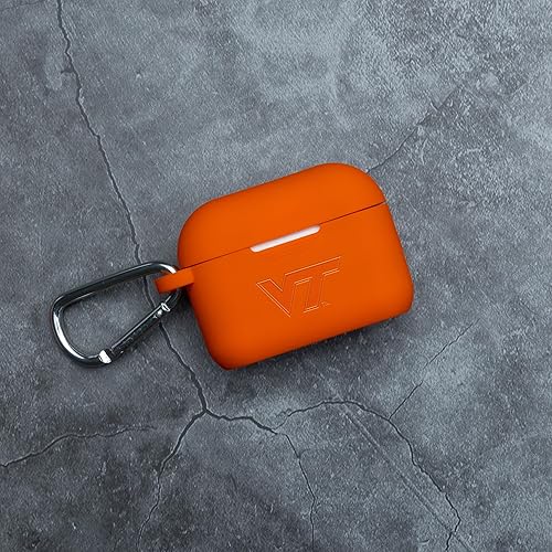 Miniatura 4 de AFFINITY BANDS Virginia Tech Hokies - Funda de silicona grabada compatible con Apple AirPods Pro (granate)