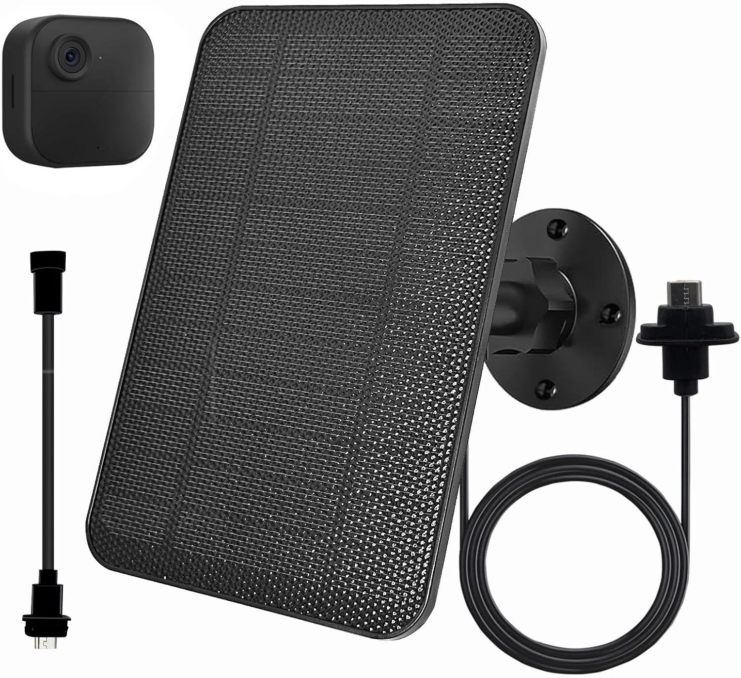 4W Solar Panel for Blink Camera, Solar Panel Compatible with Blink Outdoor 4 (4th Gen) Camera, Waterproof Solar Charger for Camera Outdoor (3rd Gen)/XT3,XT2/XT(Not Included) with 10Ft Cable, 2 Pack