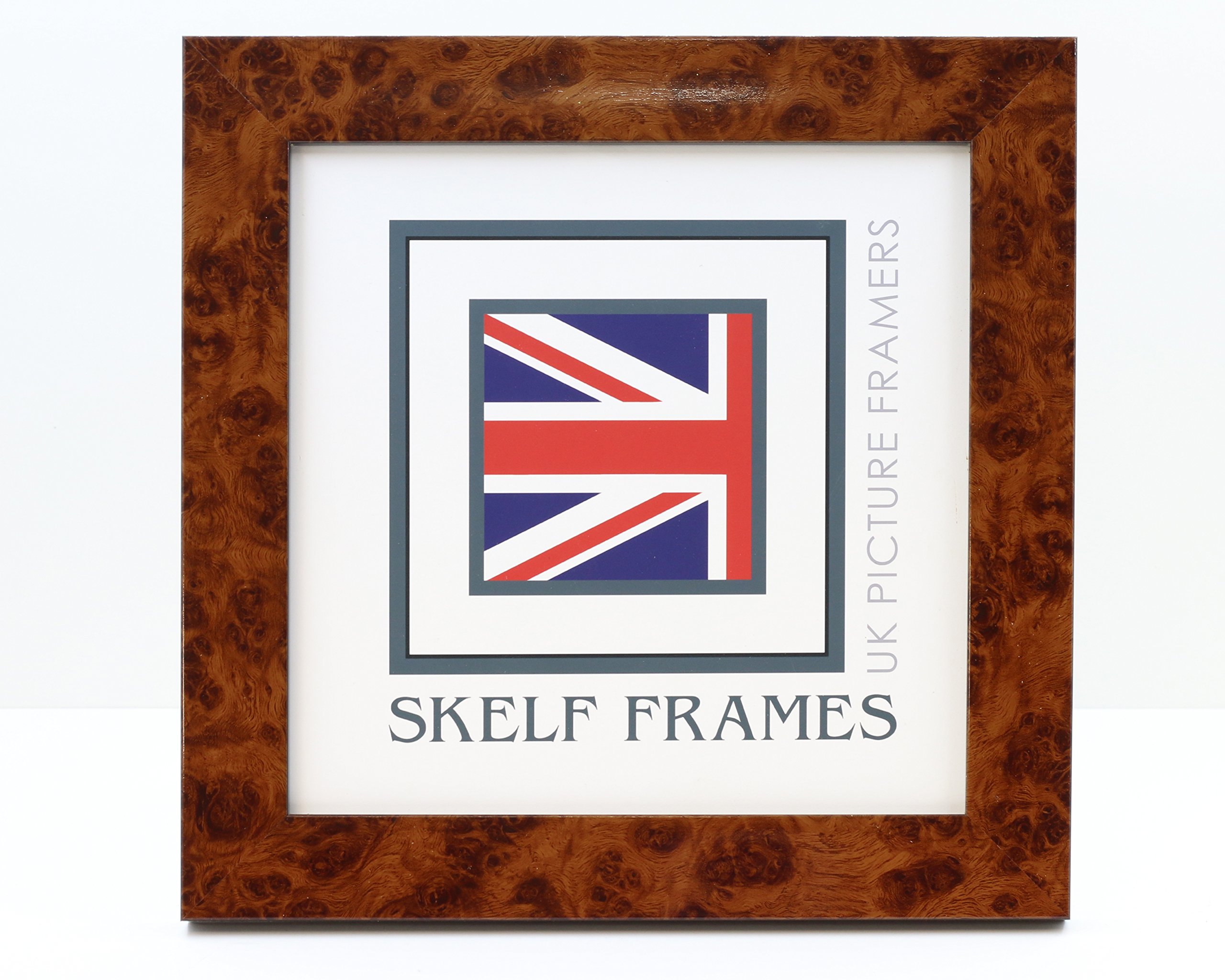 Skelf Frames Walnut 16Cm X 16Cm Picture Photo Frames With Glass (Walnut)