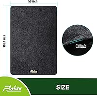 Vista 20 de Roykaw Garage Floor Mat and Mechanic Pad, Motorcycle Parking Mat,Protect Floor from Spills, Drips, Splashes and Stains, Oil Absorbent/Cut to