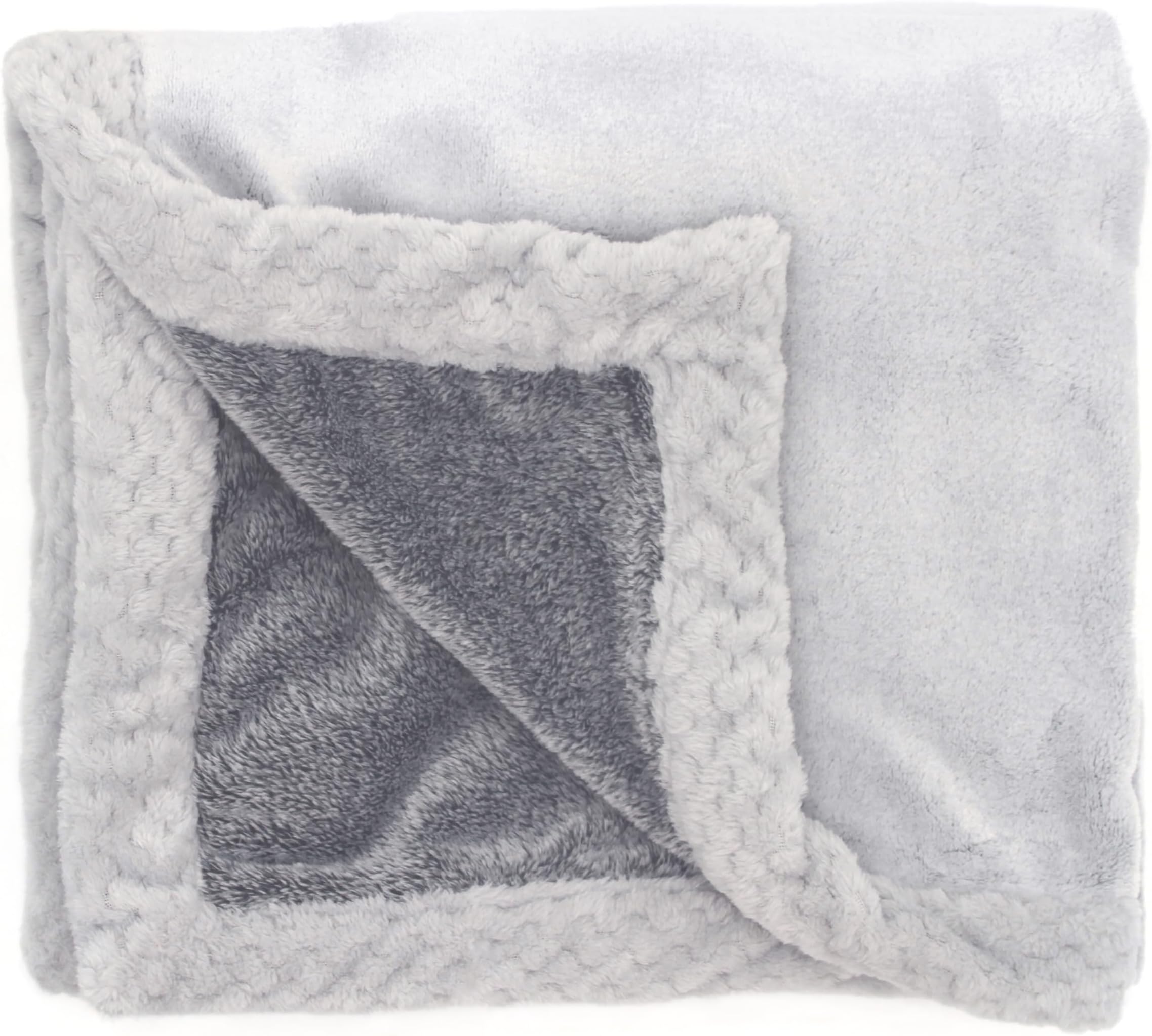 aden + anais Plush Blanket - Soft Minky Baby Blanket for Infants, Toddlers, Kids, for Crib, Stroller, Travel, Storm Grey