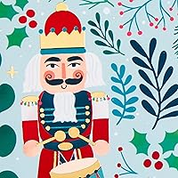 Vista 6 de Hallmark Tarjetas de Navidad en caja, cascanueces verdes (16 tarjetas y 17 sobres)