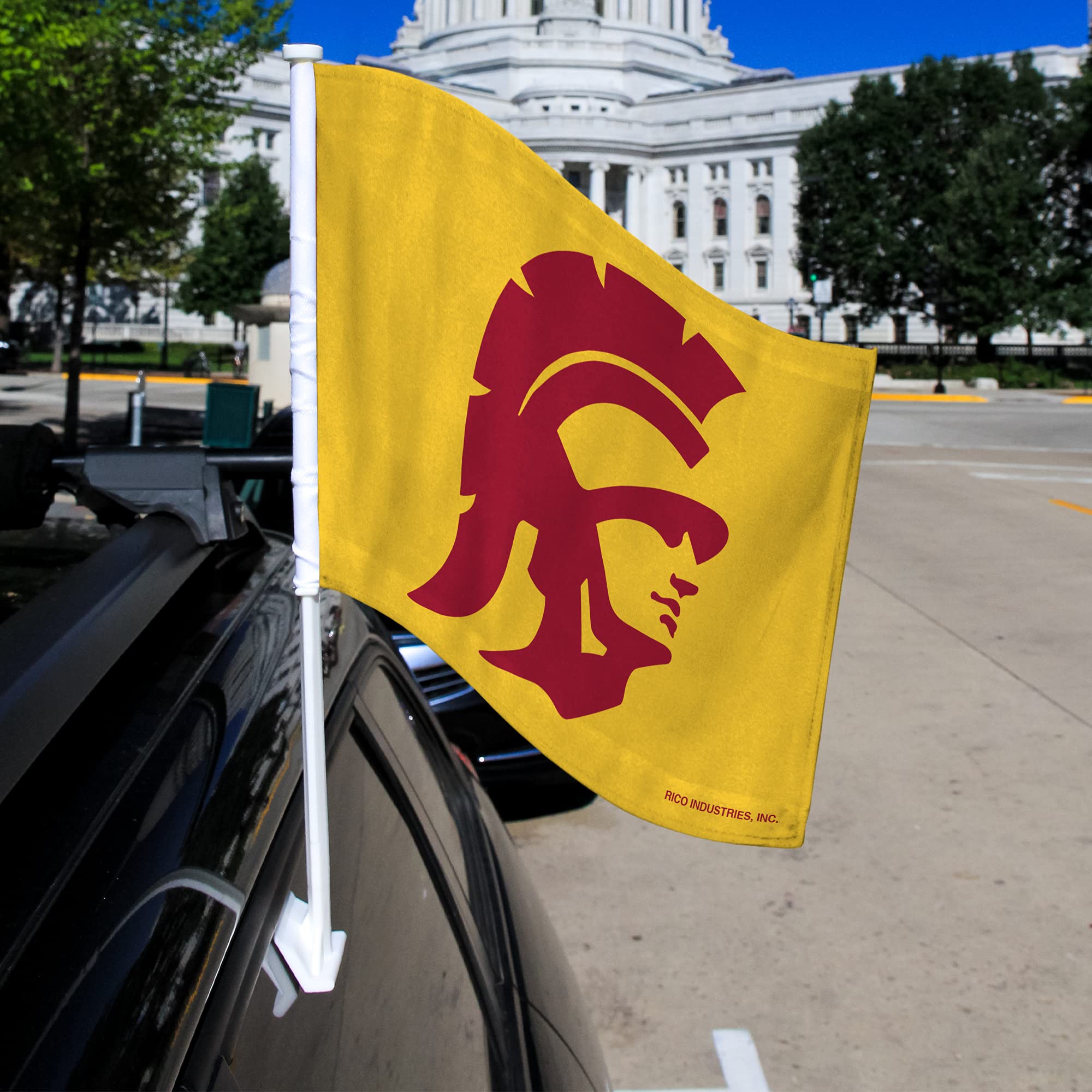Rico Industries NCAA Southern California Trojans Alternate Double Sided Double Sided Car Flag - 16