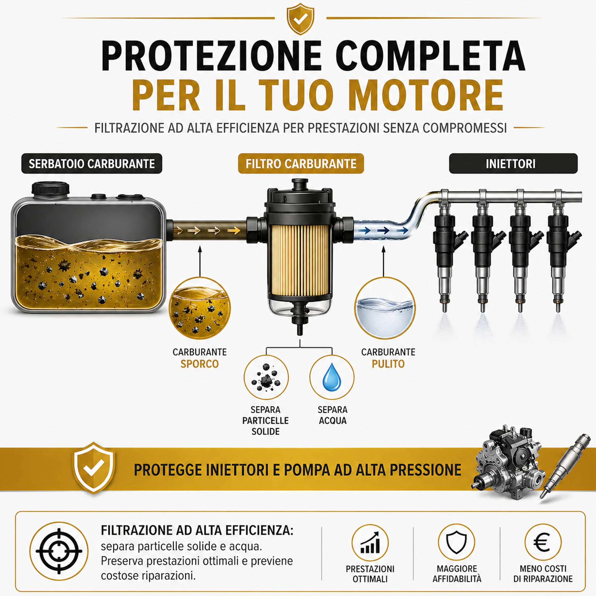 Filtro Carburante Benzina Diesel Per Auto S11-5146