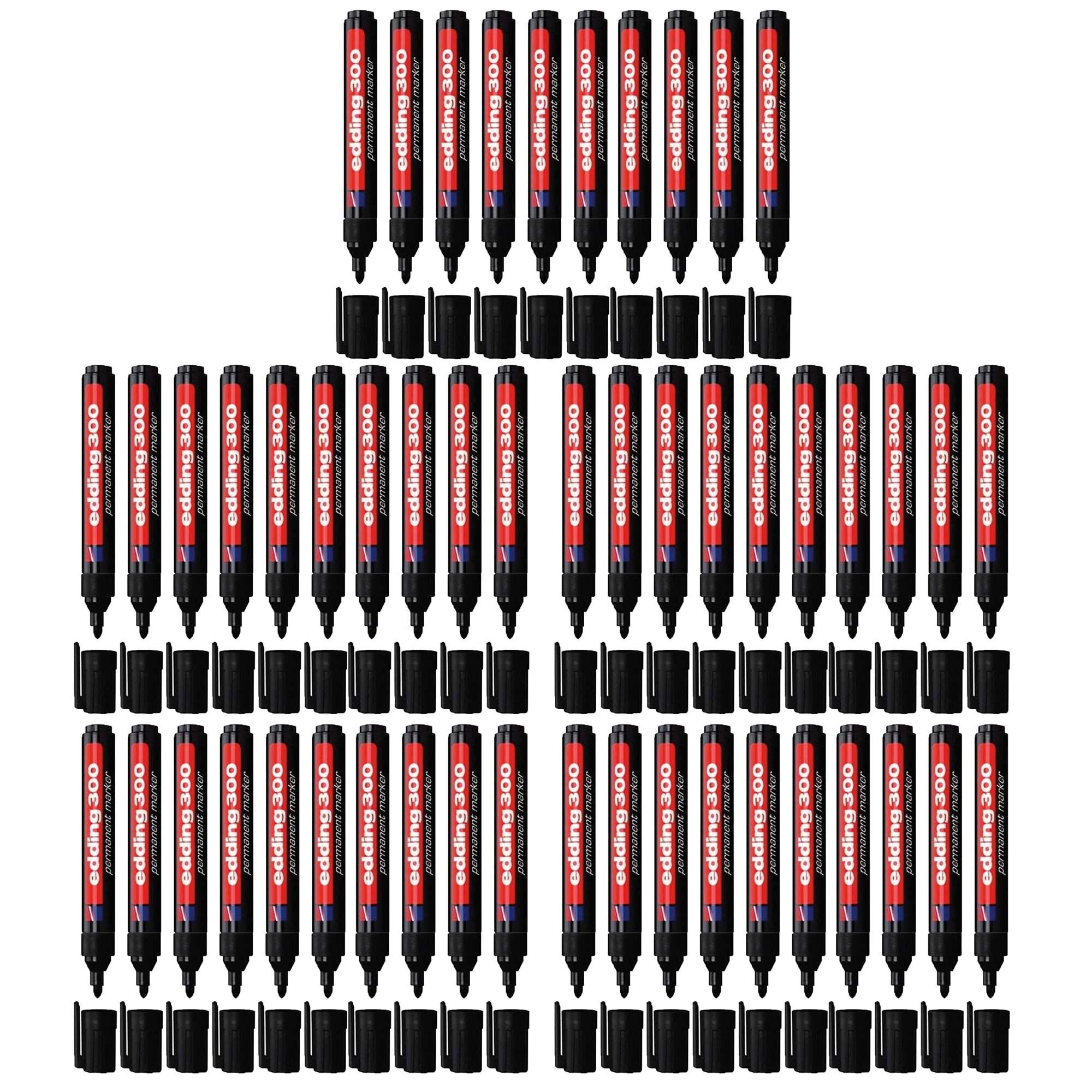 edding Rotulador permanente 300 negro (50 unidades)