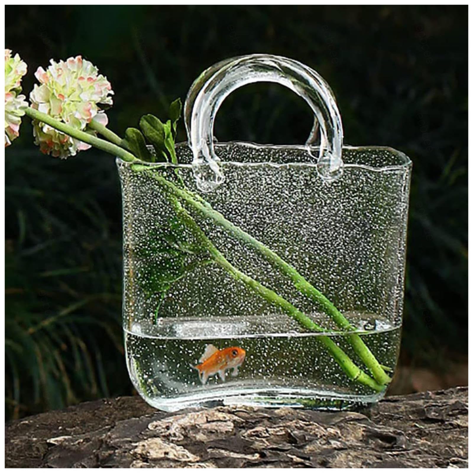Portamonete in Vetro per Fiori, Portamonete Unico, Portamonete in Vetro, Portamonete, Vaso per Fiori, per Decorazioni domestiche, Eventi, Ufficio, Giardino, Matrimonio, Style1-Green