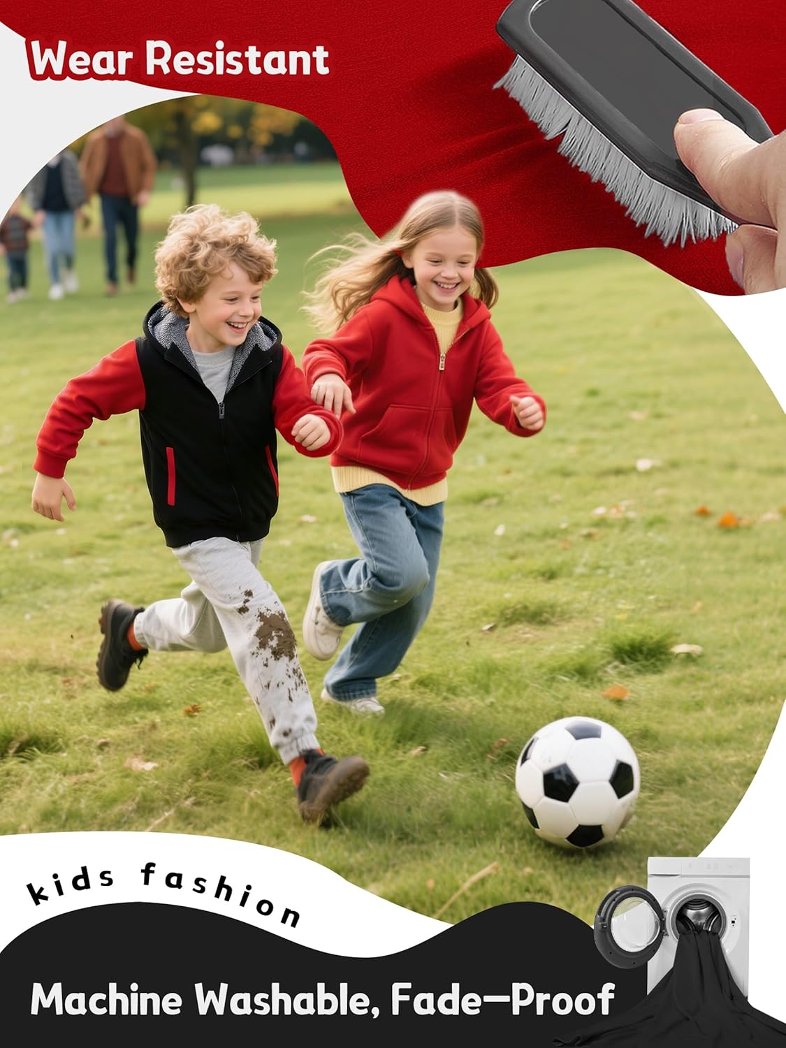 boys Fleece Jacket Zip Up hoodie Kids Winter Coats Warm Soft Sherpa Lined Hoodie Outerwear Teens 6-15 - Image 5