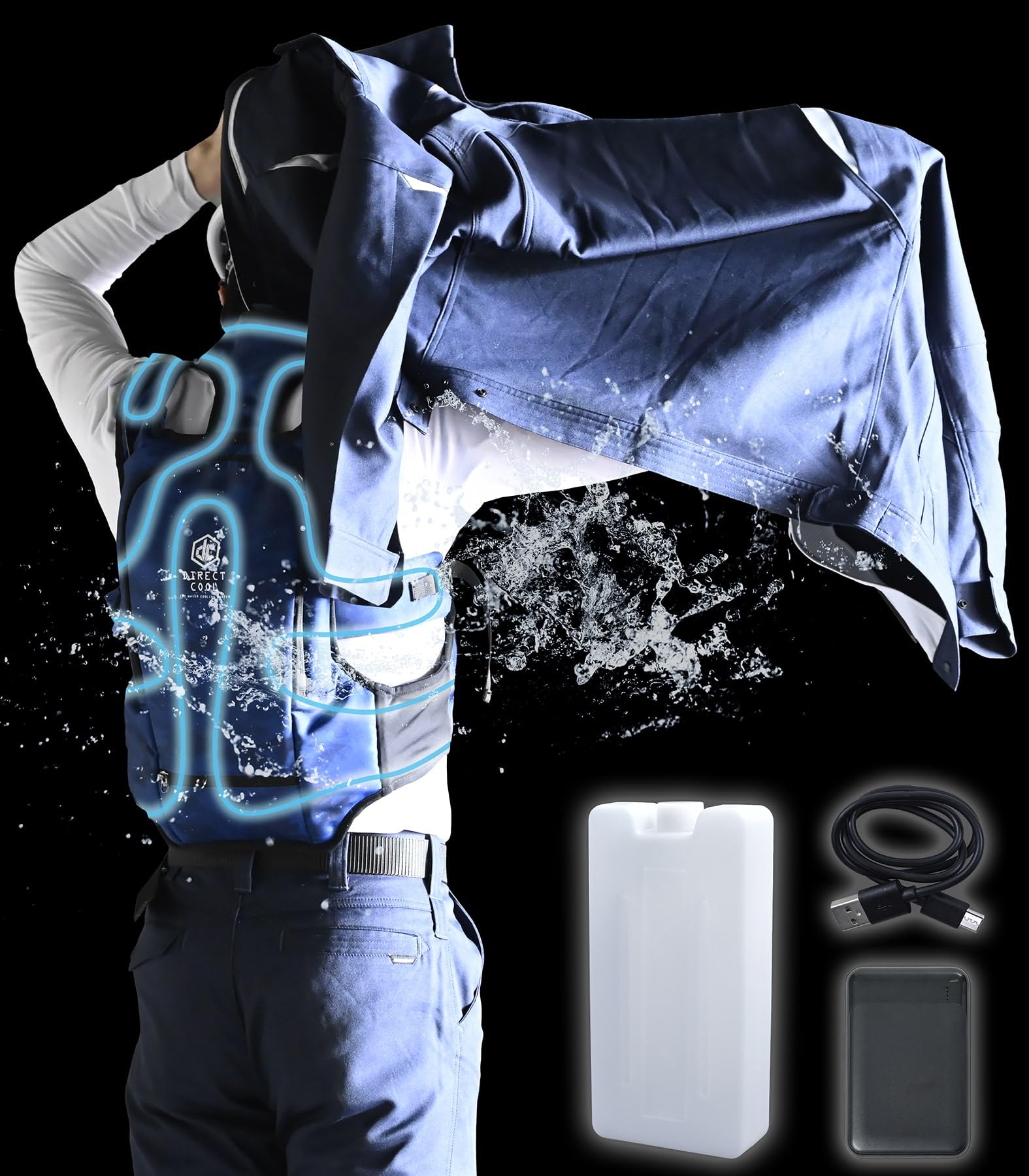 Amazon.co.jp: [山善] 【2024年モデル】 水冷服 ベスト 冷水服 