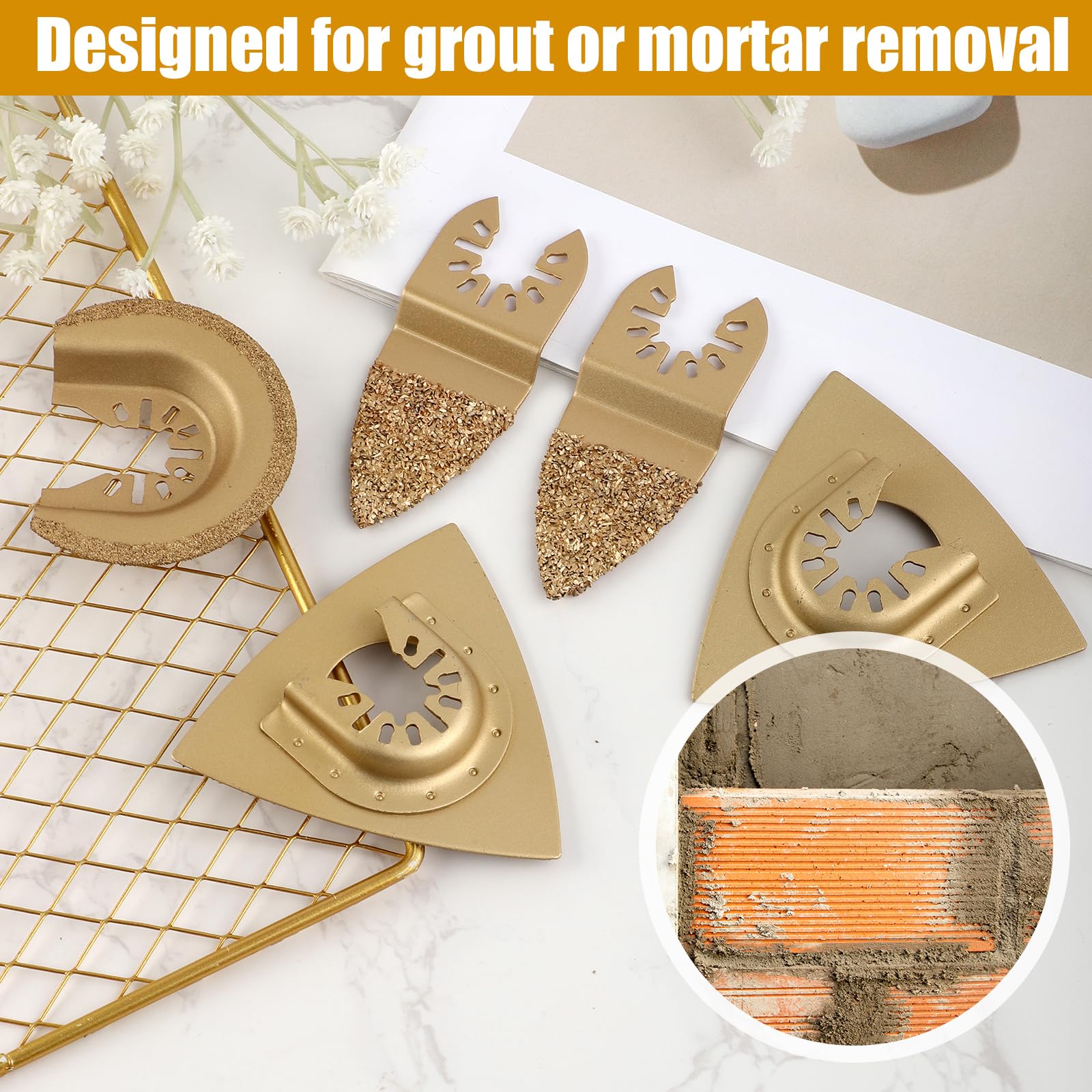 5pcs Carbide Oscillating Tool Blades - Image 3