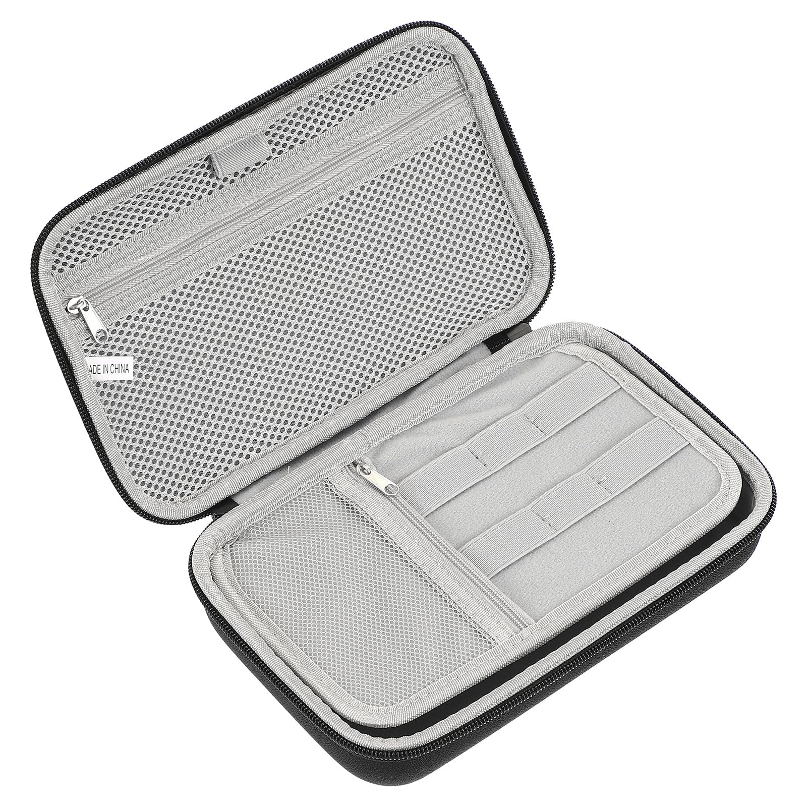 PATIKIL 9 x 5.7 Inch Electronic Organizer Case, 1 Pcs Hard EVA Waterproof Cable Organizer Bag Travel Carrying Case for Digital Multimeter Camera Cord Charger Earphone Adapter Black