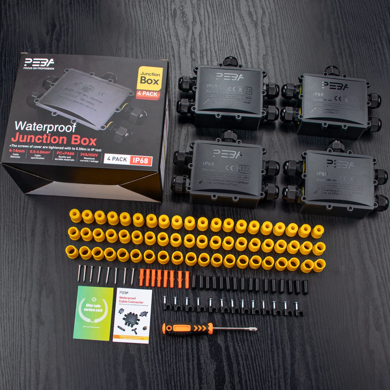 Limited Stock Waterproof Junction Box IP68 5-way Outdoor Cable Square Electrical Connector Boxes with Terminal External Sleeve Coupler for 4mm-14mm Diameter Cable,4 packs Up To 40% OFF Waterproof Junction Box IP68 5-way Outdoor Cable Square Electrical Connector Boxes with Terminal External Sleeve Coupler for 4mm-14mm Diameter Cable,4 packs