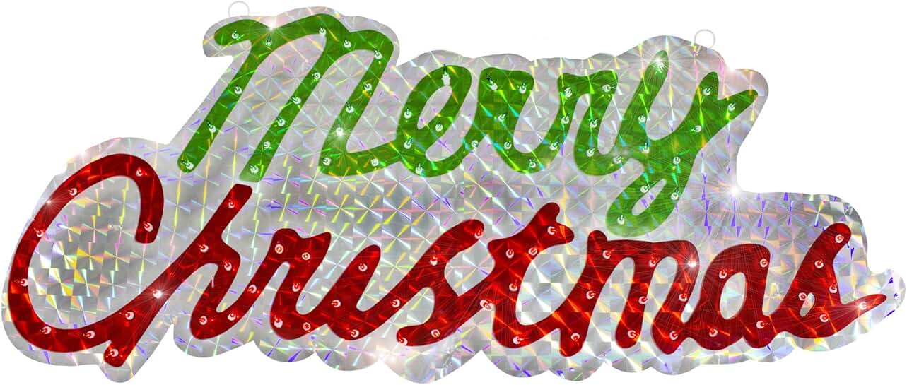 Merry Christmas Solar Light Up Sign at Sally McNew blog