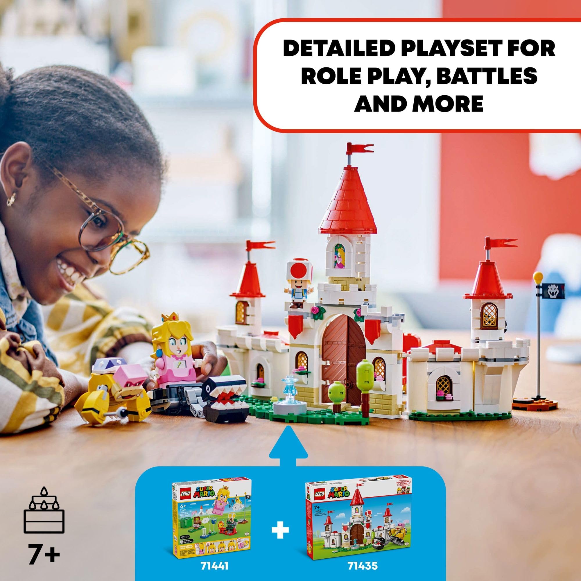 LEGO Super Mario Battle with Roy at Peach's Castle, Nintendo Character Mario Toy for Kids, Castle Toy & Adventure Set, Super Mario Gift for Girls, Boys & Gamers Ages 7 and up, 71435 - Image 2