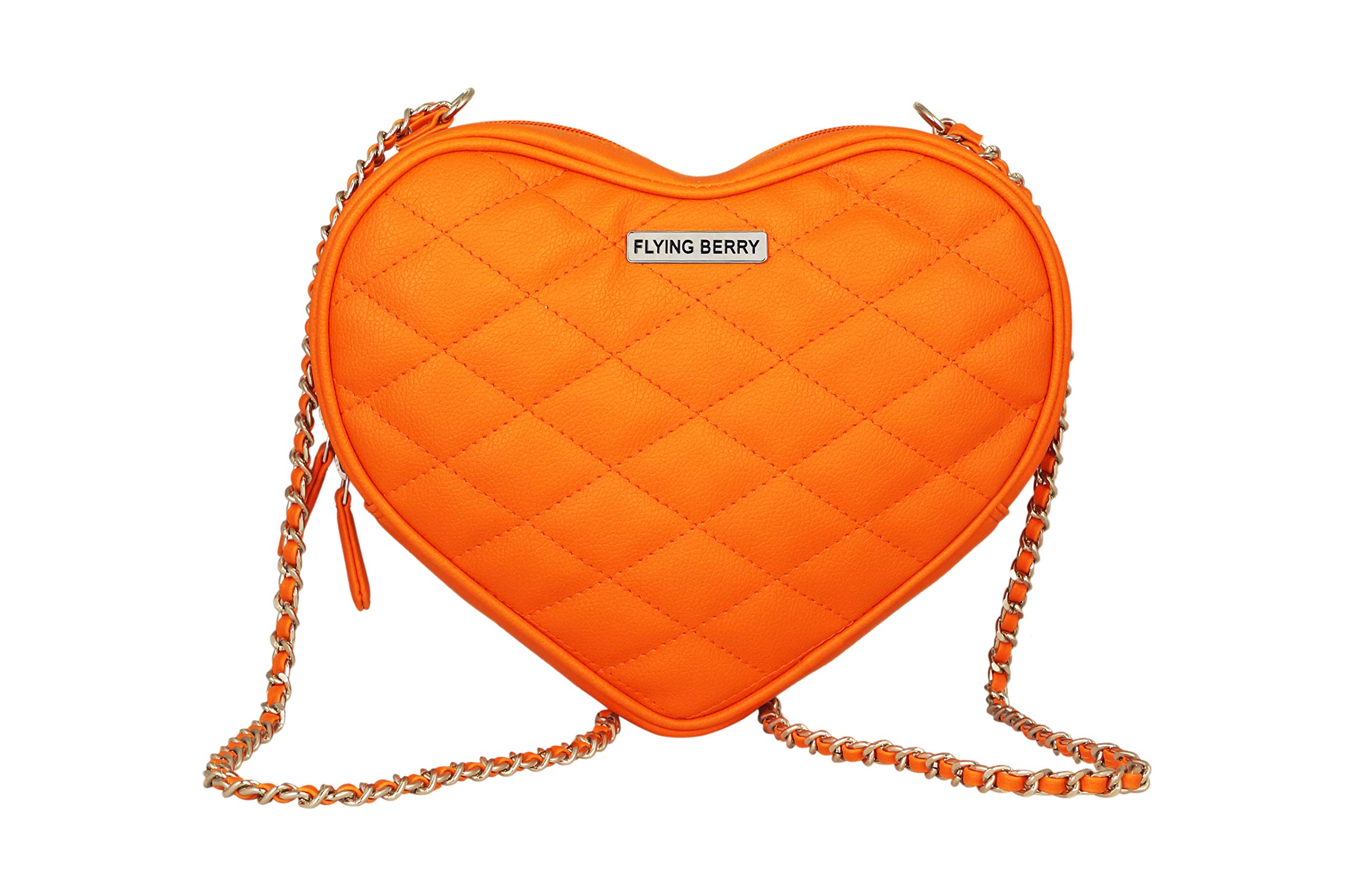 FLYING BERRY Womens Heart Shape Sling Bag