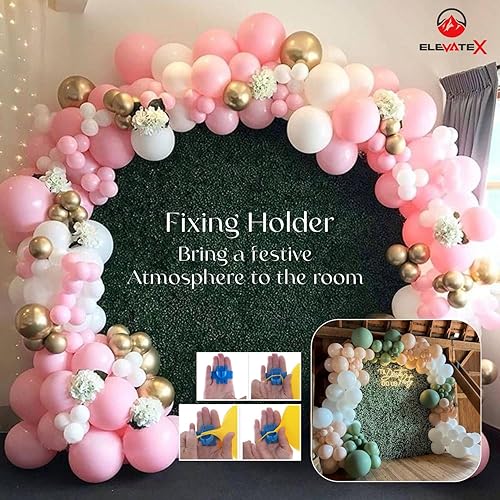 Miniatura 6 de ElevateX Kit de soporte de arco de globos de mesa con base rellena de agua para bodas, despedidas de soltero, baby shower, graduación, cumpleaños,