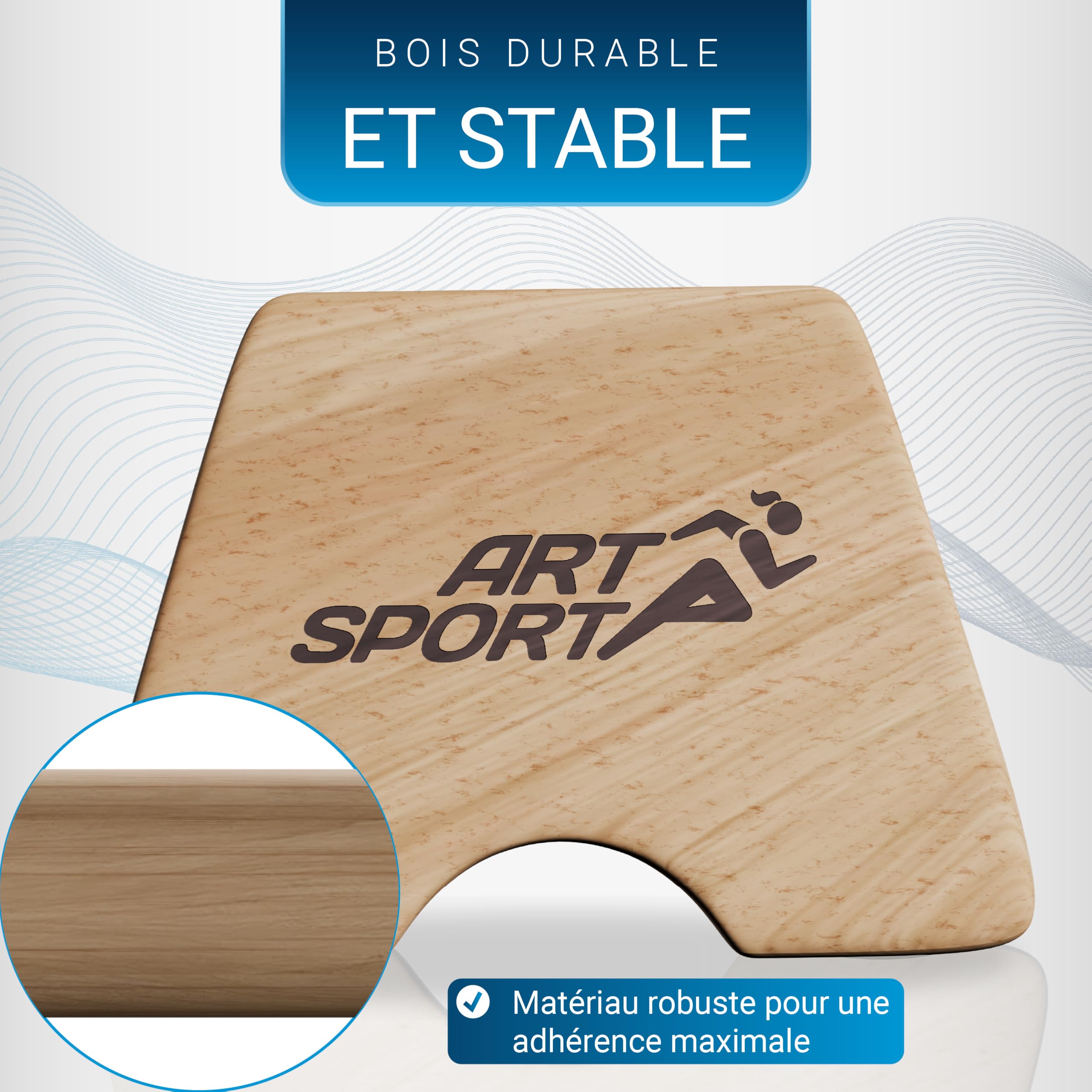 ArtSport poignées de pompes en bois - ergonomiques Parallettes pour Calisthenics, pompes & Stand à main - usage intérieur & extérieur