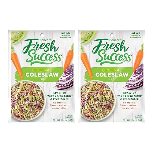 Concord Foods Mezcla de condimentos de ensalada de col All-American, mezcla picante y dulce para ensalada de col cremosa, solo tienes que añadir