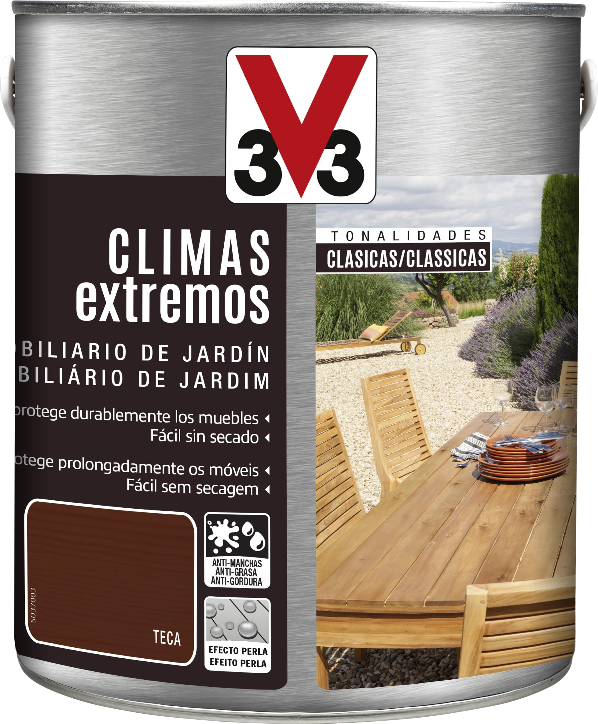 V33 Aceite Teca Climas Extremos Mate Teca 2.5L