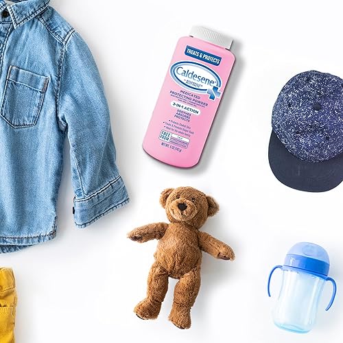 Miniatura 7 de Caldesene Polvo corporal protector medicado con óxido de zinc y almidón de maíz, polvo para bebés sin talco que calma y protege, 5 onzas.