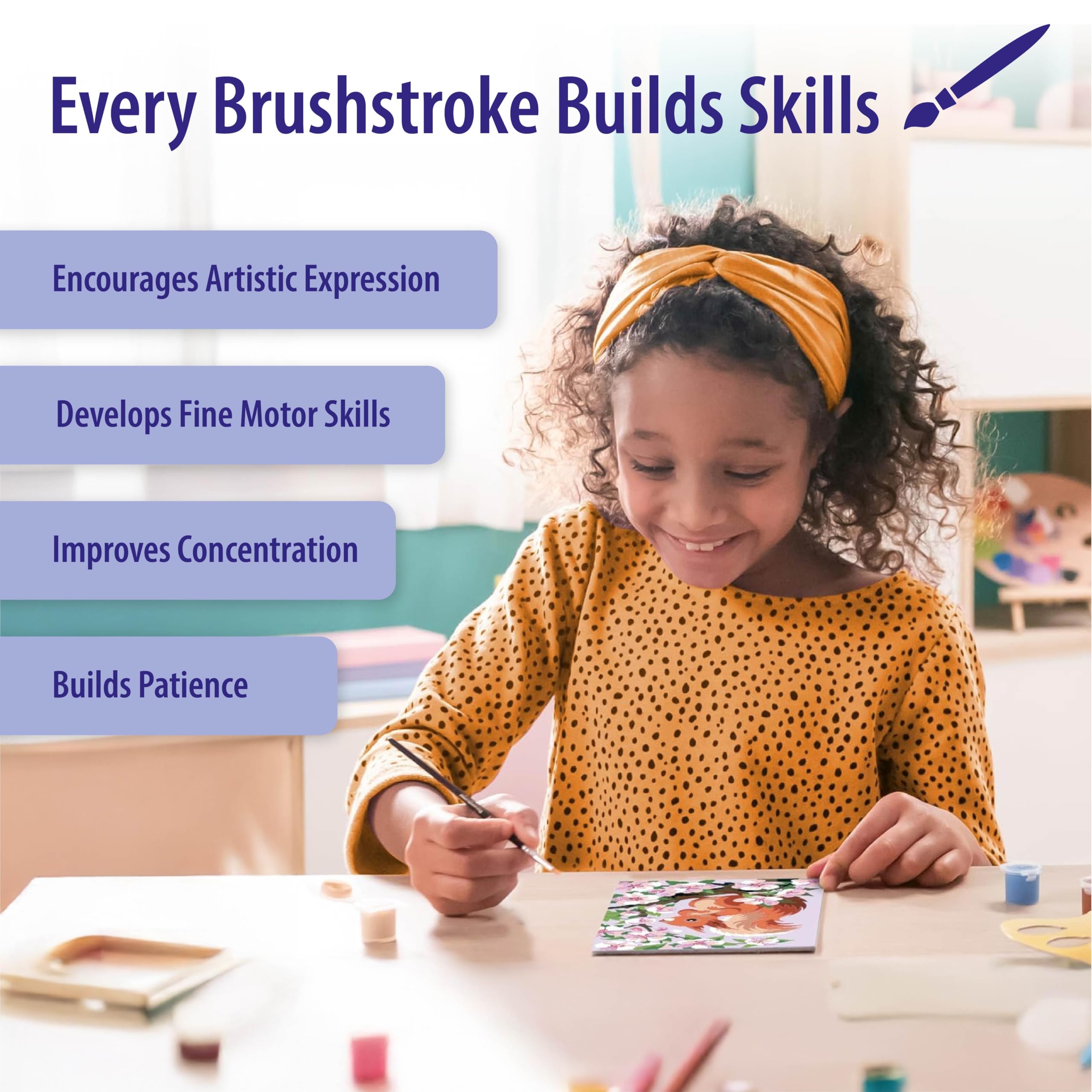 Ravensburger - Creart Serie D: Gli Amici Del Bosco | Dipingere Con I Numeri Bambini 18x24cm | Giochi Creativi Bambina 9 Anni | Giochi Bambini 9 Anni O Più