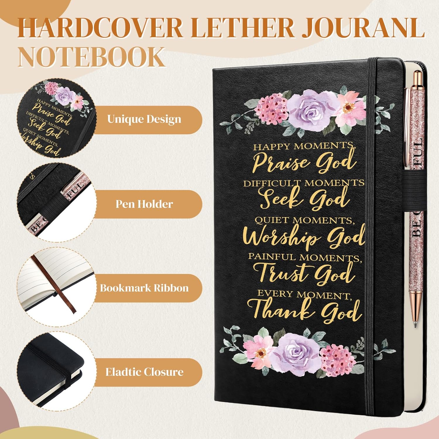 7 Pcs Christian Gifts for Women Faith Bible Inspirational Religious Thank You Christmas Birthday Gifts for Women - Image 5