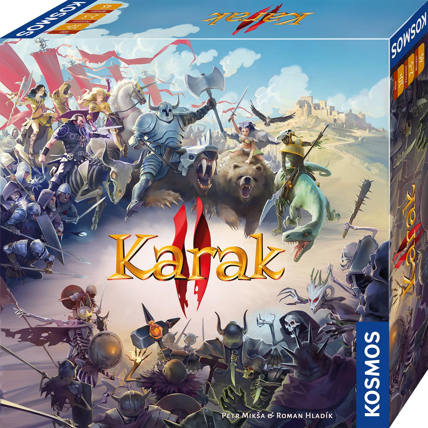 KOSMOS 685416 Karak 2 - Das Abenteuer geht weiter, Familienspiel ab 10 Jahre für 2-5 Personen, Fantasy Abenteuer Spiel, Brettspiel mit Würfeln, deutsche Anleitung
