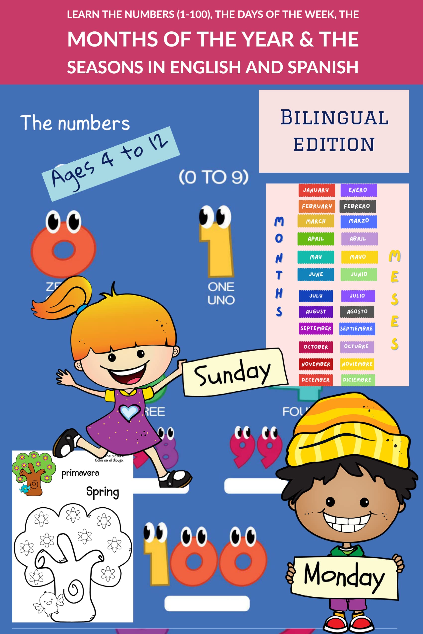 Buy Learn The Numbers 1 100 The Days Of The Week The Months Of The 