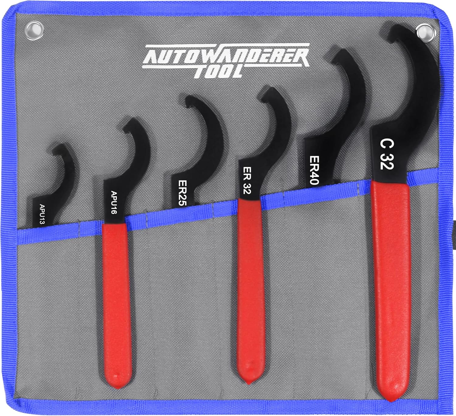AutoWanderer Tool Universal Spanner Wrench Set 6Pcs Steel