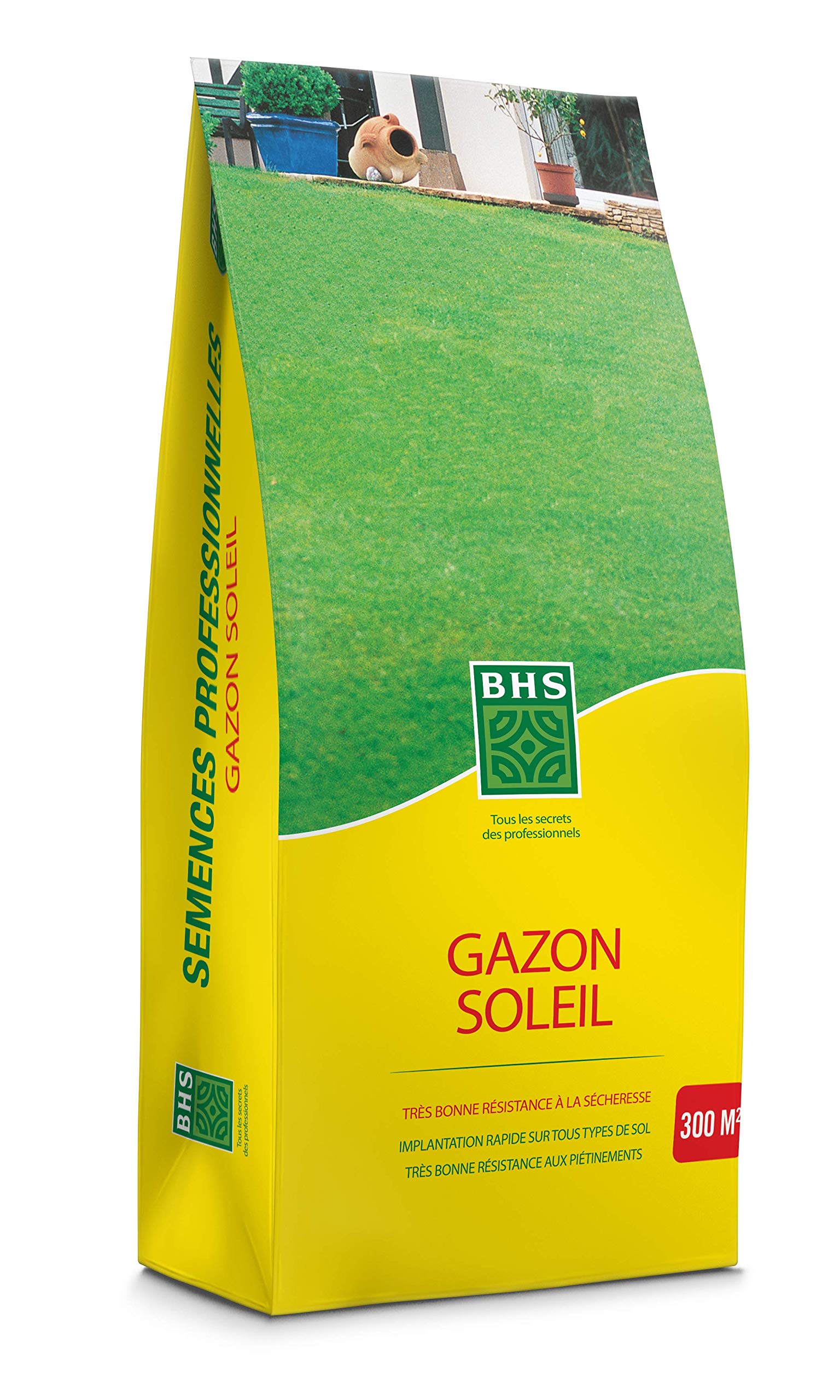 BHS GSO10, 10kg, 400 m², trawa słoneczna, przestrzenie silnie narażone na słońce lub strefy klimatu śródziemnomorskiego, zrównoważona mieszanka łącząca estetykę i odporność na suszę Jednorodna
