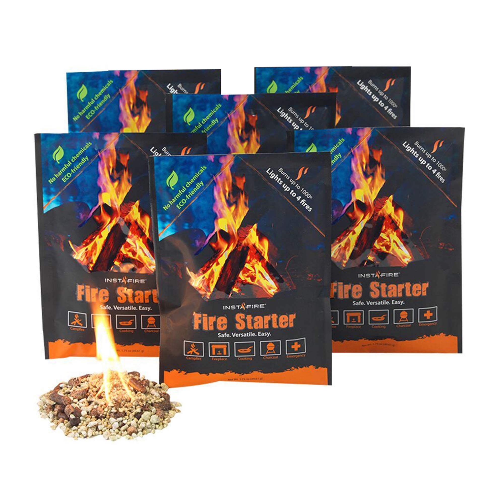 instafire Feuerstarter, Zunder, Anzündehilfe, Grillanzünder, Feuergranulat