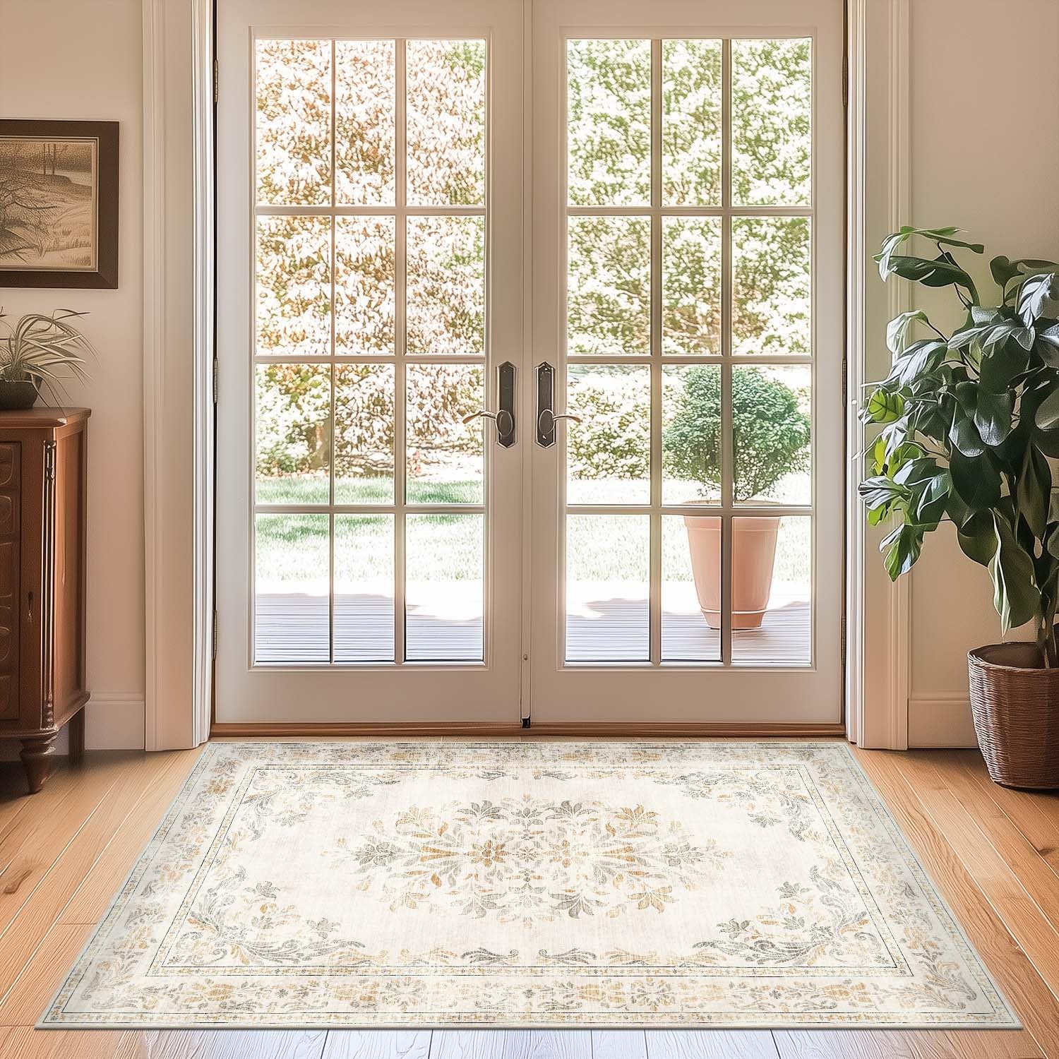 Floral Light Grey