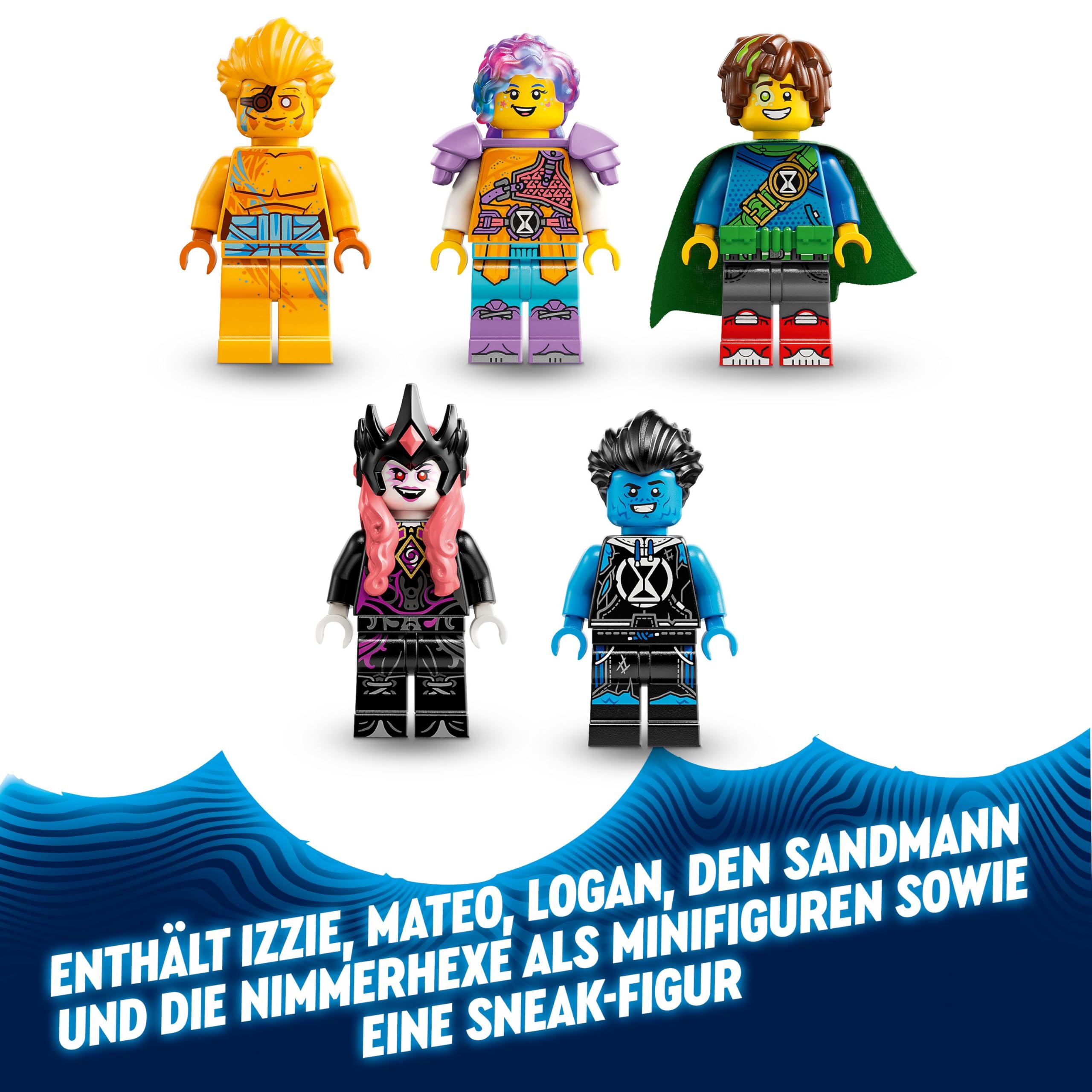 LEGO DREAMZzz 2-in-1 Turm des Sandmanns, Schloss-Spielzeug für Kinder zum Bauen, Set mit Fantasy-Tieren inklusive Spinne und Vogel, Geschenk für Mädchen und Jungen ab 9 Jahren 71477