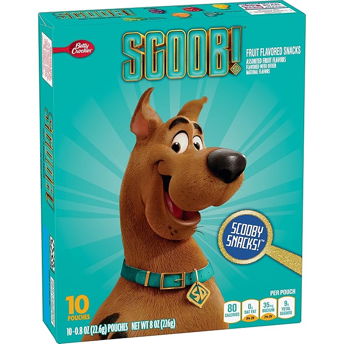 Buy Scooby Doo Fruit Flavored Snacks, Gummy Treat Pouches, 8 oz, 10 ct