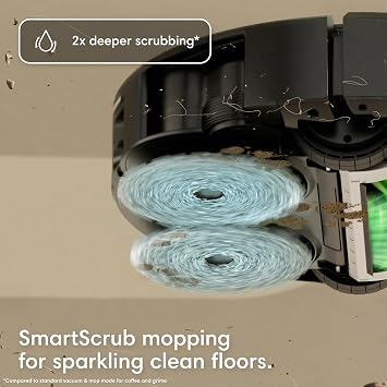 iRobot Roomba Plus 515X Combo Robot + AutoWash Dock, SelfCleaning, Heated Wash & Heated Dry, AutoEmpties up to 90 Days, 2.5X Power-Lifting Suction, 2X Deeper Mopping, Ideal for Pet Hair