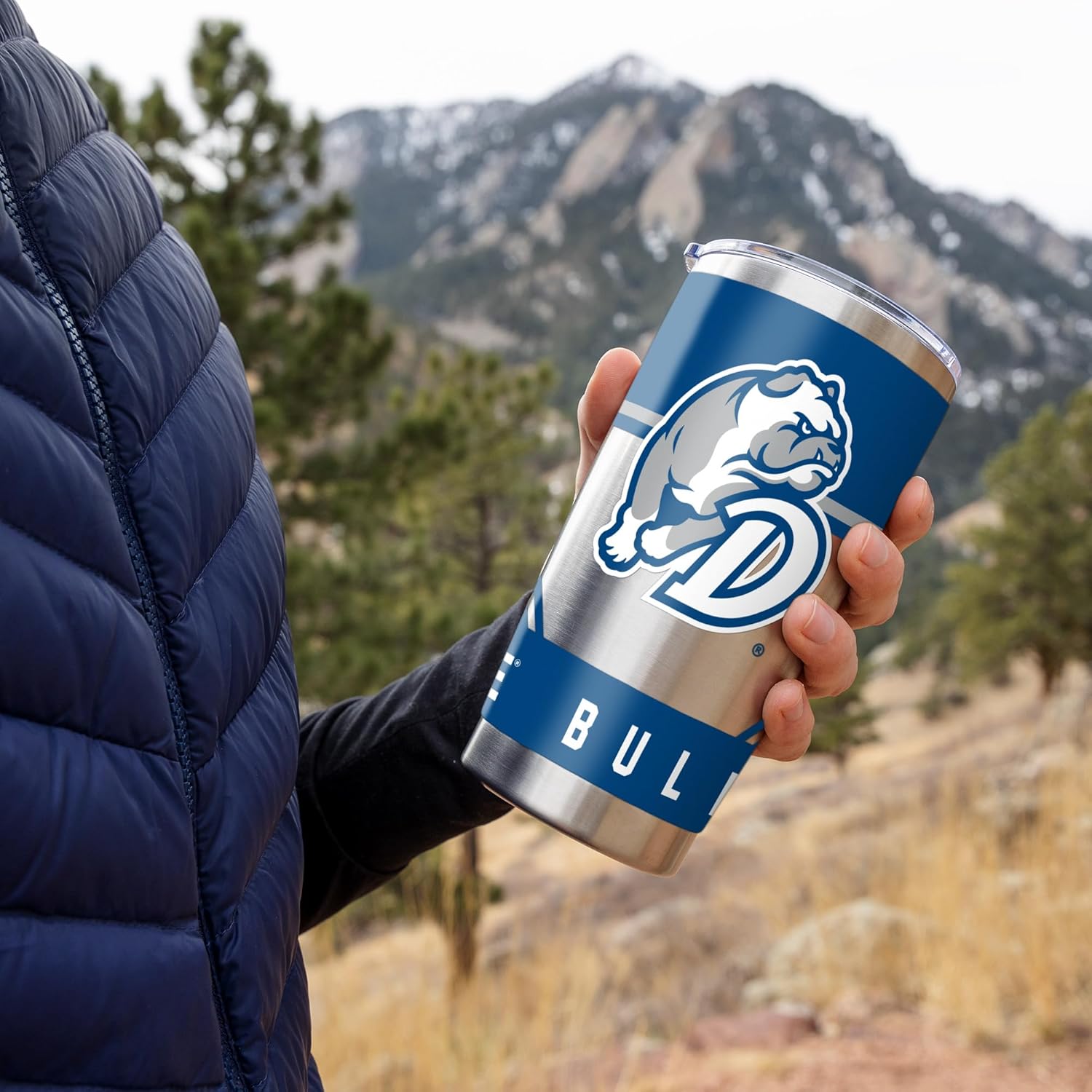 Rico Industries NCAA Drake Bulldogs Standard 20oz Stainless Steel Tumbler with Lid - Great For Coffee, Tea, Water or Cocktails - Image 2