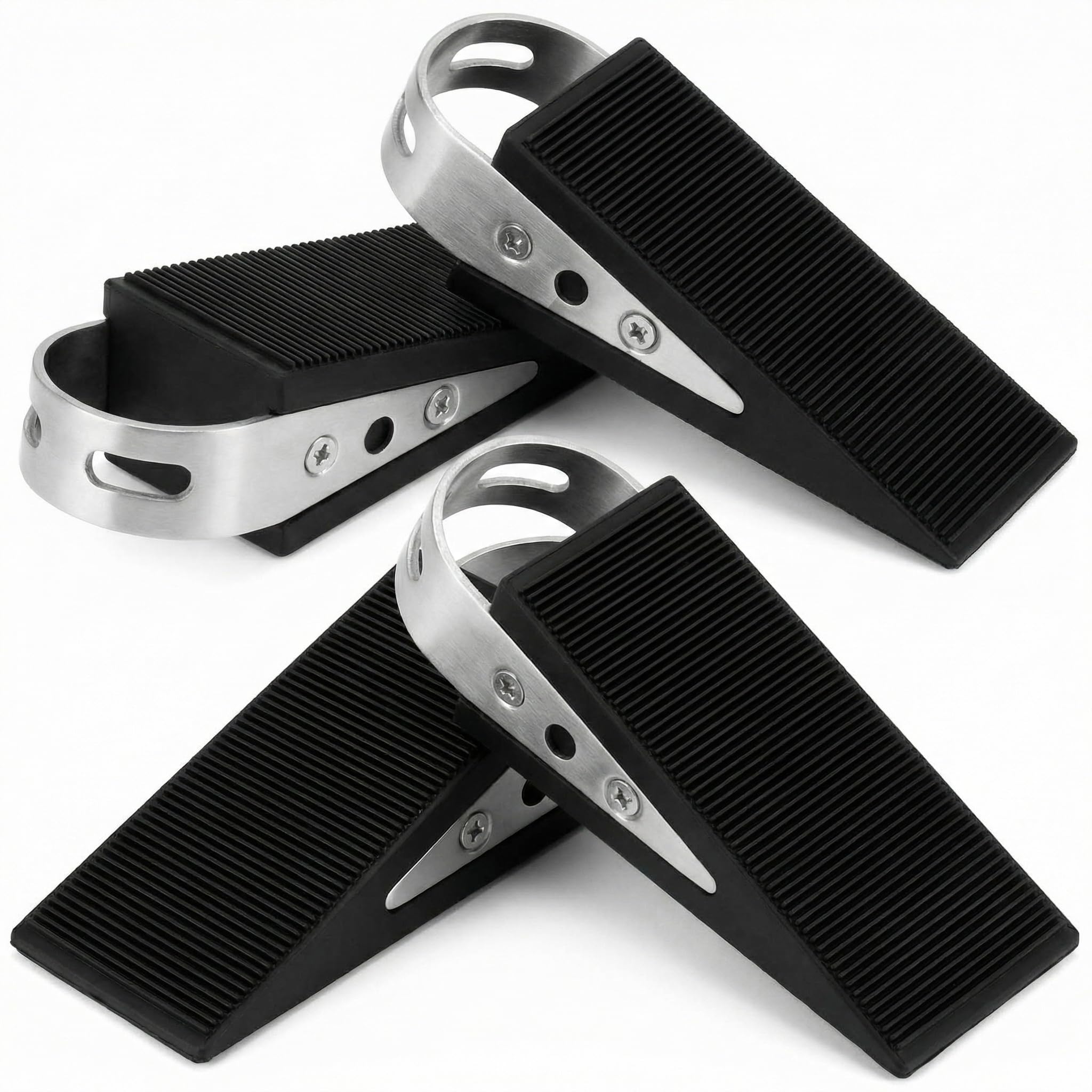 qwork lot de 4 cales de porte caoutchouc