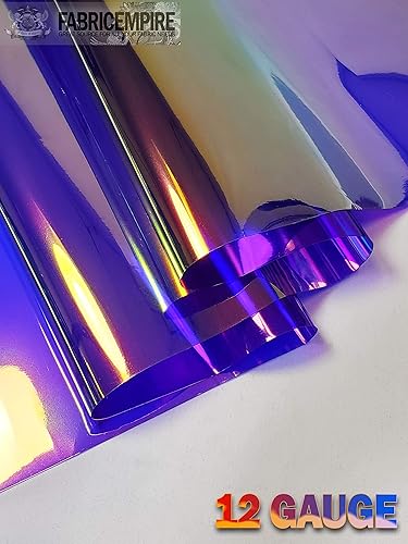 Miniatura 3 de The Yard - Tela metálica de calibre 12 con holograma transparente de vinilo de 38 pulgadas de ancho (morado)