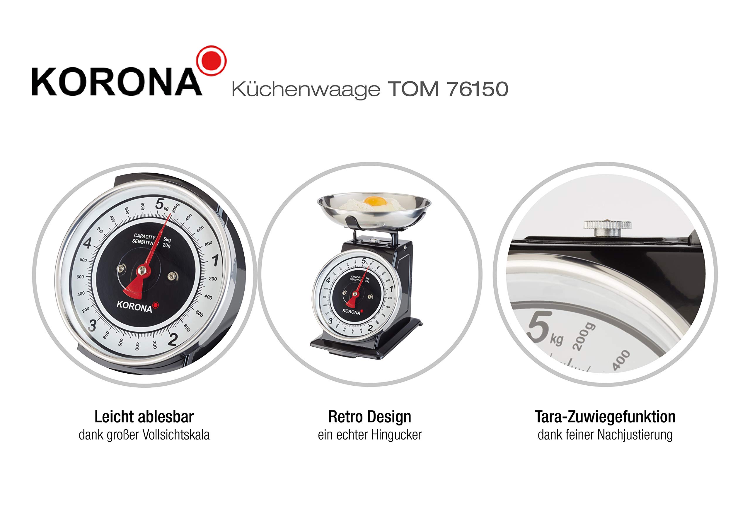 Korona 76150 Báscula de cocina Tom